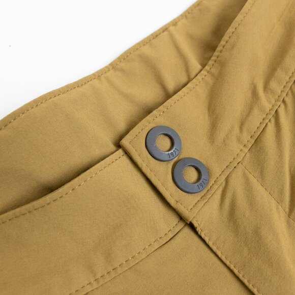 ✨ MEC Crinkum Plus Shorts Padded Mustard Brown Mountain Biking Size 36 - Picture 7 of 16